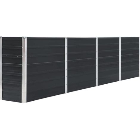 Maison Exclusive - Jardinera elevada acero galvanizado gris antra (1/5)