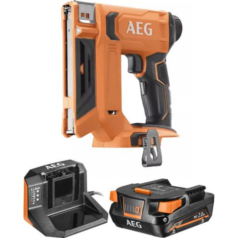 Confezione Cucitrice AEG - B18CS10-0 - 18V - 1 batteria 2.0Ah - 1 caricatore - SETL1820S