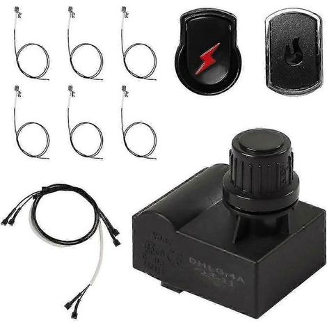 Kit d'allumage pour barbecues à gaz Charbroil, module d'allumage 4 sorties de remplacement avec câbles et 2 boutons-poussoirs (1/5)