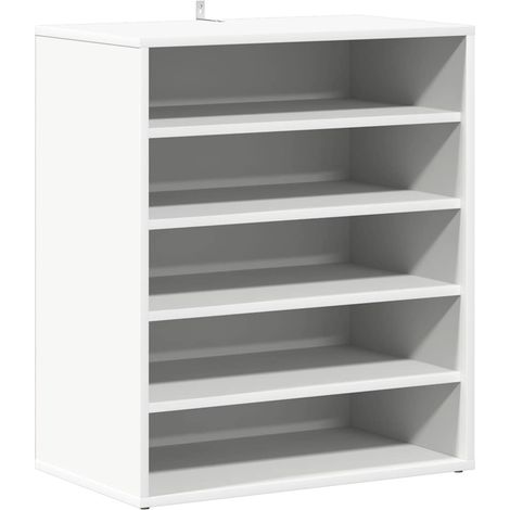 Maison Exclusive - Scarpiera Bianca 60x35x70 cm in Truciolato (1/5)