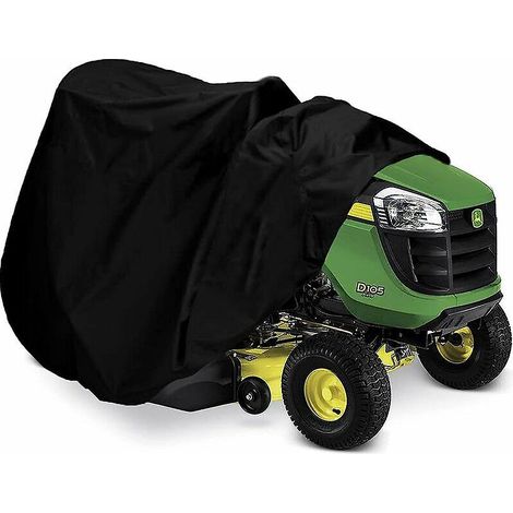 Housse de tondeuse, housse imperméable pour tracteur pour plateau de coupe jusqu'à 54 pouces, en polyester Oxford 420D robuste et durable. (1/5)