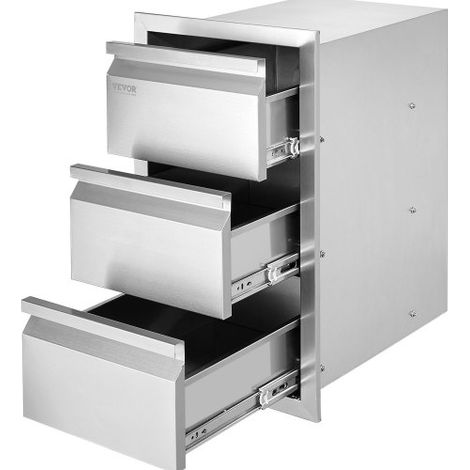 Tiroir Inox de Cuisine d'Extérieur à 3 Espaces de Tiroirs de (1/5)
