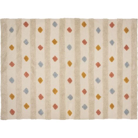 Tapis Tufté Enfant Arlequin 120x170cm Naturel (1/2)