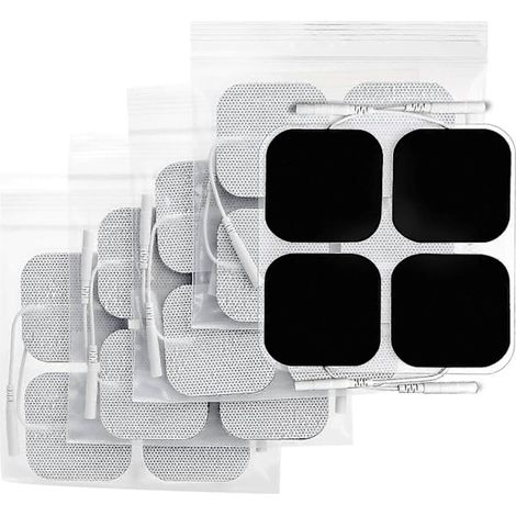 HOXILEELEO - Électrodes TENS 50 x 50 mm, 20 unités, 3e génération, sans latex, améliorées (1/5)