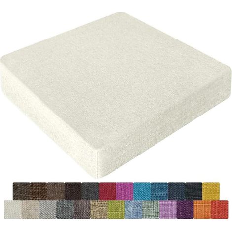 Galette de Chaise en Mousse Mémoire de Forme - 40x40, 45x45, 50x50cm - Coussin Déhoussable Lavable, Antidérapant - pour Intérieur/Extérieur, Jardin, Bureau, Voiture(Colour10,45x45x8cm) (1/5)