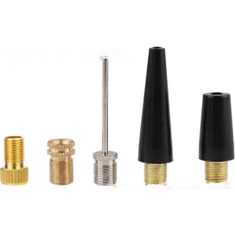Adaptateur de Pompe à vélo Adaptateur de Valve de vélo (DV/AV/SV) Adaptateur de Pompe à vélo Adaptateur d'aiguille de Pompe à Bille pour compresseur Pompe à vélo Pompe à Pied Pompe à air (1/5)