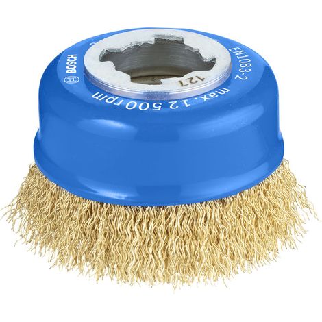 Bosch Brushing PRO Metal clean Cup Brush 75x0.30mm X-Lock 2608620730 (1/4)