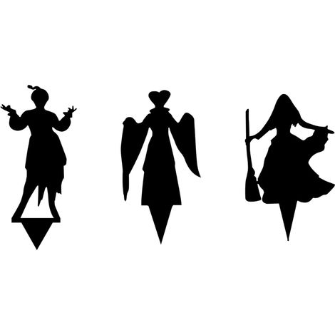 Set di tre pezzi per Halloween - Proiezione Giardino delle Streghe - Presa a pavimento - Decorazione in metallo per Halloween (1/3)