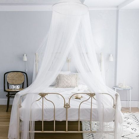 Moustiquaire en dôme Moustiquaire à Dôme Rond en Polyester, Ciel de Lit 60 Cm Haut X 250 Cm Hauteur luminaire moustiquaire (1/5)