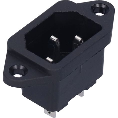 10 Prises Mâles 3 Conducteurs Cuivre, Connecteur Industriel à Montage sur Panneau, AC250V 10A, Lot de 10 (1/5)