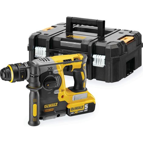 Dewalt – Perforateur-burineur 18V avec 2 batteries 5,0Ah – Moteur Brushless – Force de frappe 3,5J – Porte-outil SDS-Plus – Éclairage LED (1/10)