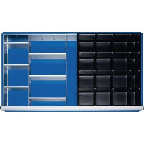 Rau Schubladen-Einteilungs-Set Schublade-XXL H 60-90mm Kleinteileeinsatz (1/2)