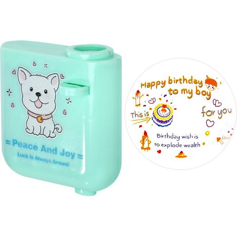 Projecteur d'Anniversaire Mini Lampe de Projection Portable pour Enfants - Lumière Verte Ronde 2 pour Maison (1/2)