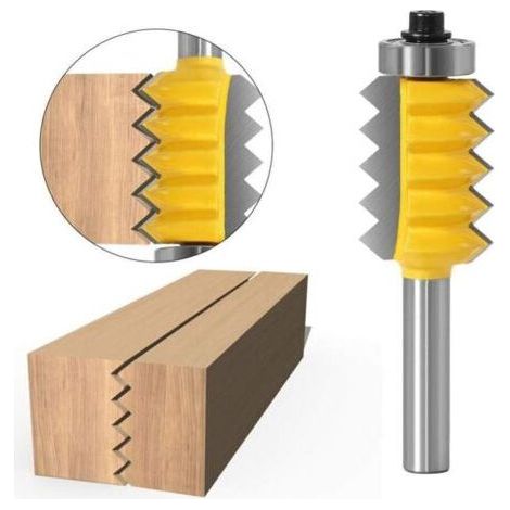 FENOPLASTICAHouhence – Fraise pour défonceuse 8mm – Acier trempé avec pointe carbure YG6X – Coupe nette pour bois dur – Largeur de dent 33mm (1/4)