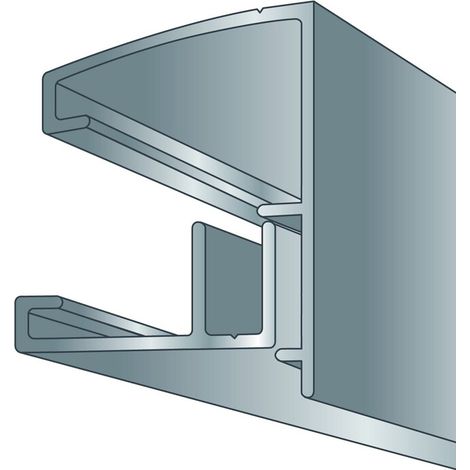 Perfil de aluminio atornillable para cubierta de policarbonato - 10/16/32 mm x 3,5 m