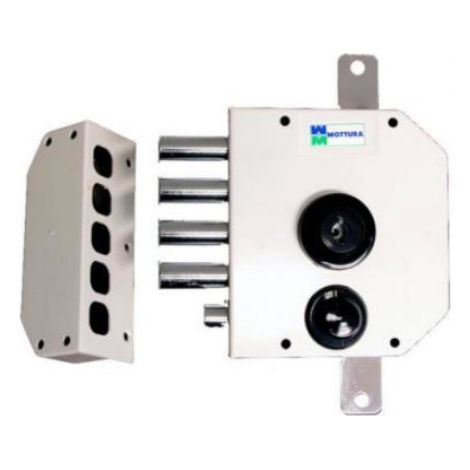 Mottura 630 cerradura en superficie blanca seguridad 3 puntos