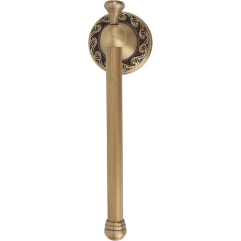 Porte-rouleau de papier toilette en laiton barre tissu antique pour (1/5)