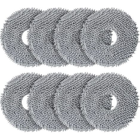 Lot de 8 lingettes de rechange pour robots Roborock 10R (1/5)