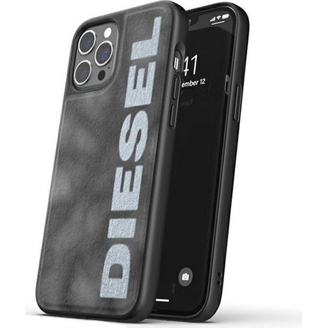 Diesel Molded Case Bleached DenimiPhone 12/12 Pro Grau-Weiß/Grau-Weiß 44297 (1/5)