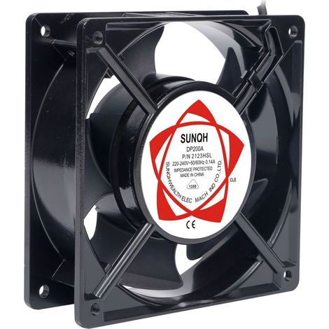 Ventilateur axial pour bote de cheminée Insérable Haute température Pales en métal Silencieux Universel 120 x 120 x 38 mm (1/4)