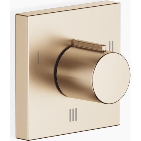 Inverseur encastré trois voies Dornbracht, rosace 60x60mm,