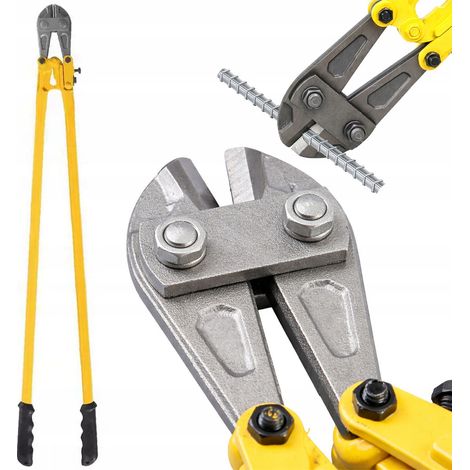 Tronchesi per bulloni da 91 cm (36”) - Tronchesi per bulloni  900 mm  0-12 mm  Acciaio temprato  Impugnature antiscivolo  Pinze professionali per l'edilizia (1/5)