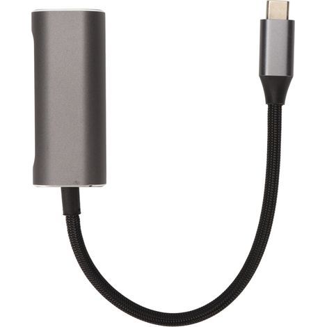Adaptateur Ethernet Type-C pour une connectivité Internet Gigabit stable, hub réseau filaire avec un élégant boîtier en aluminium convertisseur USB-C vers RJ45 au format portable, adapté à… (1/4)