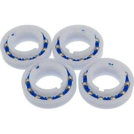 Juego de 4 rodamientos de bolas, adecuados para la rueda del robot limpiafondos 280 180 C60. (1/4)