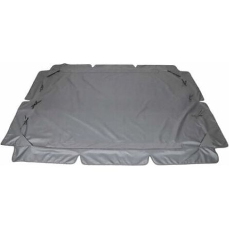 Housse de rechange pour balancelle de jardin, imperméable et anti-UV, 195 x 125 x 15 cm, grise, taille L (1/5)