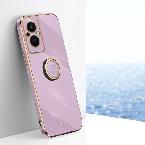 Funda para Oppo Reno7 Lite, Electro Ring, color morado. (1/4)