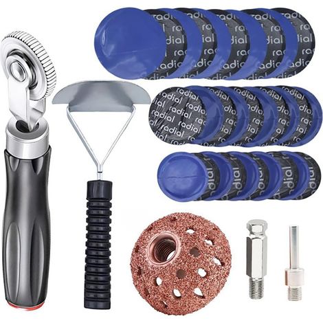 Set bestehend aus 34 Reifenreparaturrollen mit 30 Felgenflicken (32/45/55 mm) zur Felgenreparatur und Innenauskleidung von Pkw, Lkw und Motorrädern.