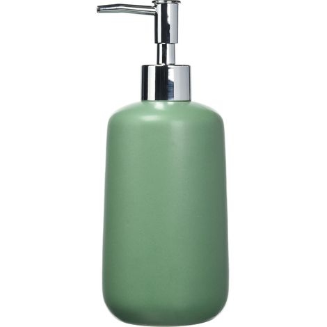 Allstar Seifenspender Olinda Grün Dispenser di Sapone, Ceramica, Verde, 7 cm (1/4)