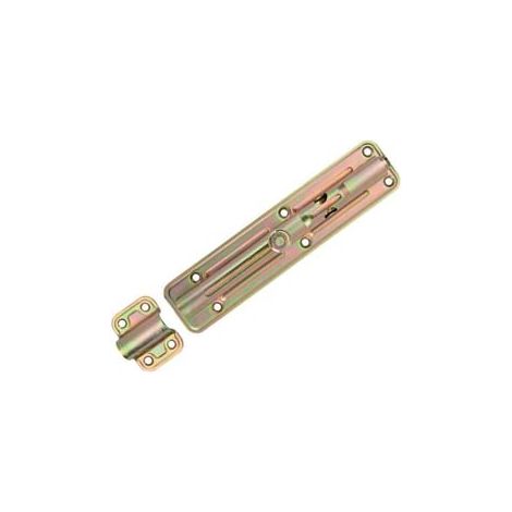 CATENACCIO TRASVERSALE ASTA TONDA CON PORTALUCCHETTO ART.890- - mm.200x40 - spessore mm.2,2 - 10 pezzi ALDEGHI