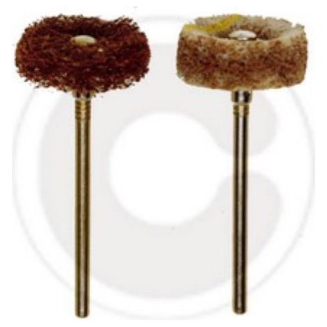 PROXXON 28282 2 BROSSES NYLON ROUES CARBURE DE SILICIUM POUR VERRE CA RAMIQUE