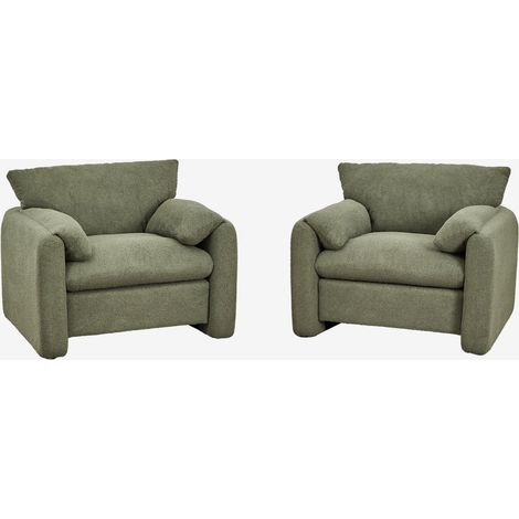 Pacco di 2 Poltrone imbottite Serra SKLUM