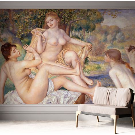 Selbstklebend Tapete - abwaschbar - Raumgestaltung Schlafzimmer Wohnzimmer Tapete Rastende Frauen 312x219 cm (1/5)