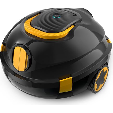 Robot de Piscine sans Fil, aspirateur de Piscine Automatique, 120 Minutes d'autonomie, stationnement Automatique, léger, Puissant Robot pour Piscine Hors-Sol/enterrée jusqu'à 110 ㎡(Noir) (1/5)