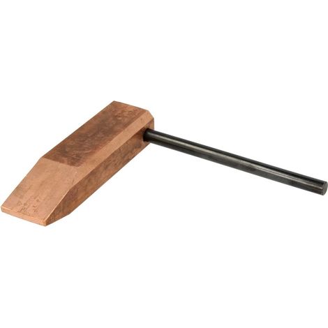 GOK Pièce en cuivre pour fer à souder, droit 350 g