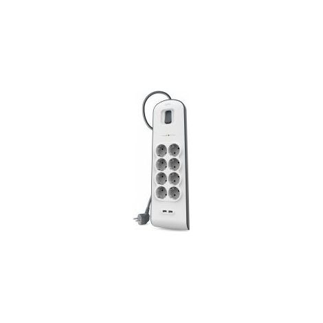 REGLETA 8 ENCHUFES Y 2 USB (2 4 A)