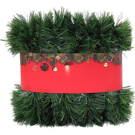 Guirlande De Noël En Feuille Métallisée - 5 M - Pour Arbre De Noël Porte Cheminée Escalier - Décoration De Mariage Et Fêtes - 1 Pièce (1/4)