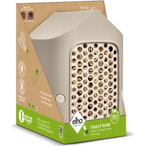 Elho Cosy Insect Hotel 18 Beige fungo  Varie forme (1/2)