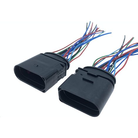 Compatible with male and female connectors of Audi A1, A3, A4, A5 and A6L headlight optical blocks (JB1453-14P).