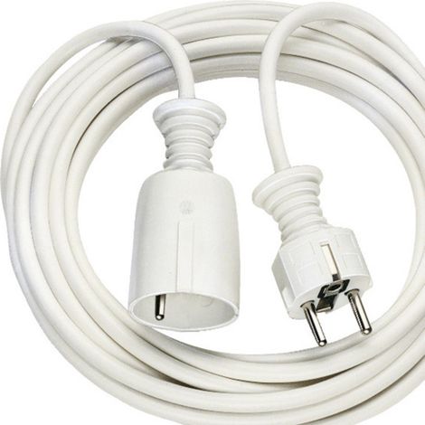 Brennenstuhl 1168444 Kunststoff Verlängerungskabel, 5m weiß