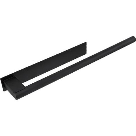 Toallero de acero inoxidable, Barra para toallas de acero inoxidable, Toallero autoadhesivo, Toallero de baño, 4046.5 cm, cocinas, etc, Negro (1/5)