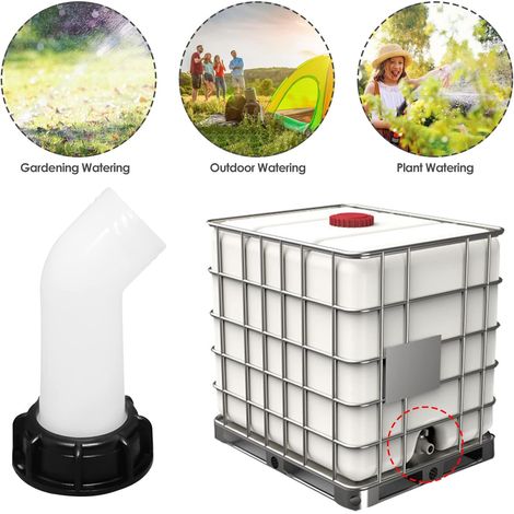 Bec Vidange IBC 1000L – Buse Extension, Adaptateur 2 Pouces (1/5)