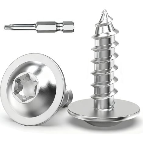 Lot de 120 vis à tête bombée Torx - M3,9 x 13 mm - Pour bois (1/5)