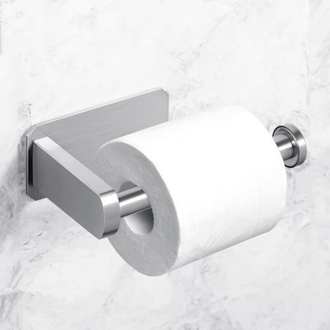 Toilettenpapierhalter ohne Bohren, selbstklebender Toilettenpapierhalter, Wand-Toilettenpapierspender, Toilettenpapierhaken