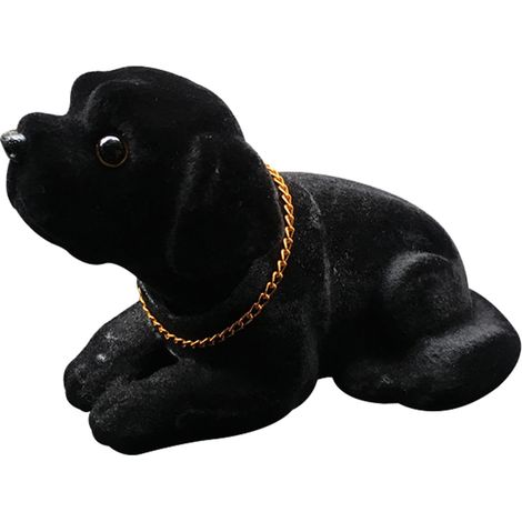 Figurine Labrador Tête Mobile - Résine Écologique - Décoration Tableau De Bord Et Bureau - 1 Pièce (1/5)