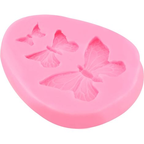 Silikon-Backformen in Schmetterlingsform für Kuchen, Fondant und Schokolade – Dekorationswerkzeug (1/5)