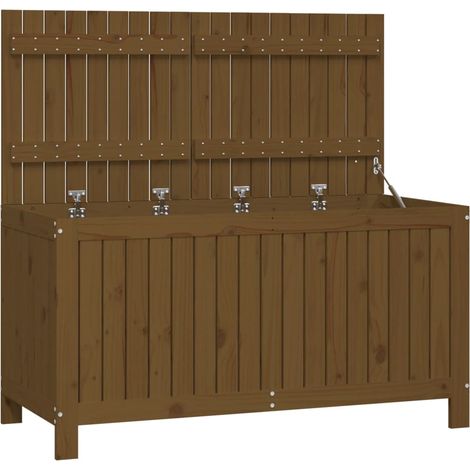 Maison Exclusive - Caja de almacenaje jardín madera pino marrón m
